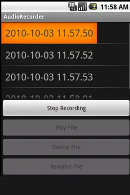 AudioRecorder android App screenshot 1